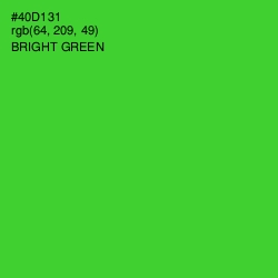 #40D131 - Bright Green Color Image