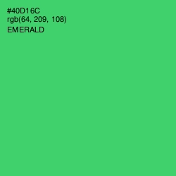 #40D16C - Emerald Color Image