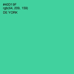 #40D19F - De York Color Image