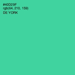 #40D29F - De York Color Image