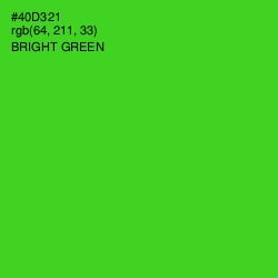 #40D321 - Bright Green Color Image