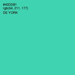 #40D3B1 - De York Color Image