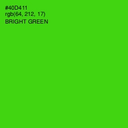 #40D411 - Bright Green Color Image