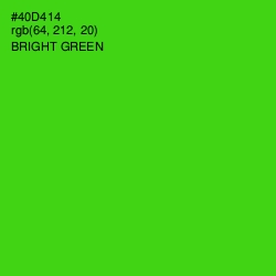 #40D414 - Bright Green Color Image