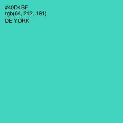 #40D4BF - De York Color Image