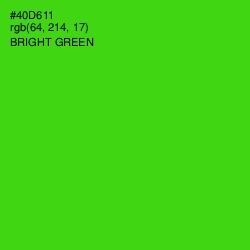 #40D611 - Bright Green Color Image