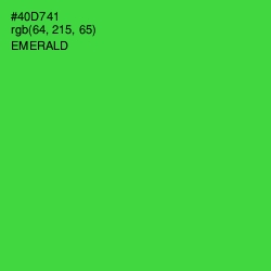 #40D741 - Emerald Color Image