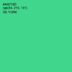 #40D78D - De York Color Image