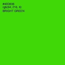 #40D806 - Bright Green Color Image