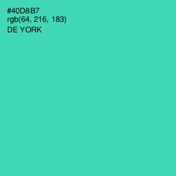 #40D8B7 - De York Color Image