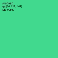 #40D98D - De York Color Image