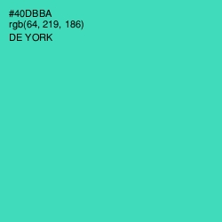 #40DBBA - De York Color Image