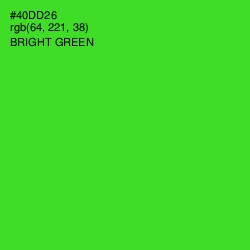 #40DD26 - Bright Green Color Image