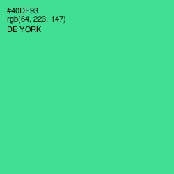 #40DF93 - De York Color Image