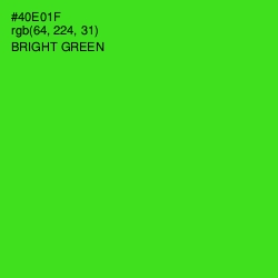 #40E01F - Bright Green Color Image