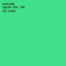 #40E08A - De York Color Image