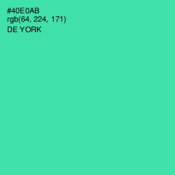 #40E0AB - De York Color Image