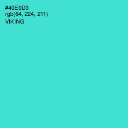 #40E0D3 - Viking Color Image