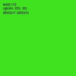 #40E11E - Bright Green Color Image