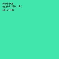 #40E6AB - De York Color Image