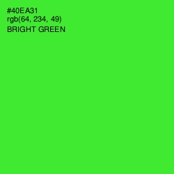 #40EA31 - Bright Green Color Image