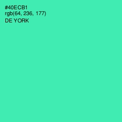 #40ECB1 - De York Color Image