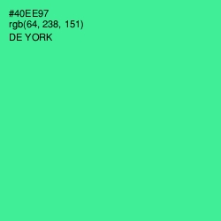 #40EE97 - De York Color Image