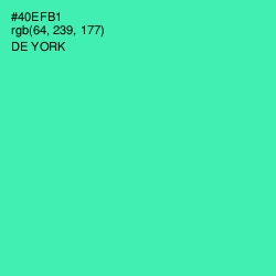 #40EFB1 - De York Color Image