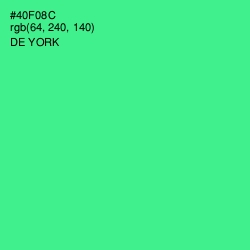 #40F08C - De York Color Image