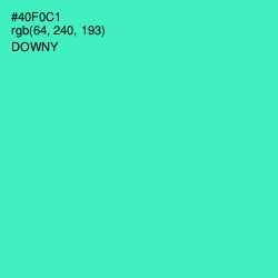 #40F0C1 - Downy Color Image