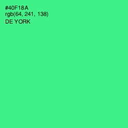 #40F18A - De York Color Image