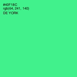 #40F18C - De York Color Image