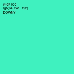 #40F1C0 - Downy Color Image