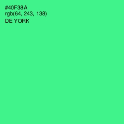 #40F38A - De York Color Image