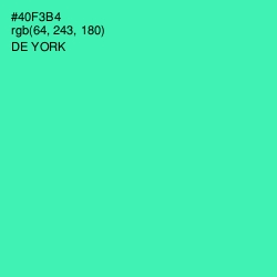 #40F3B4 - De York Color Image