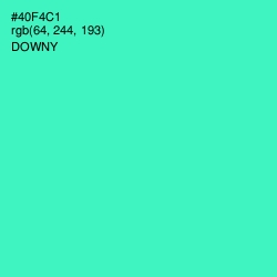 #40F4C1 - Downy Color Image