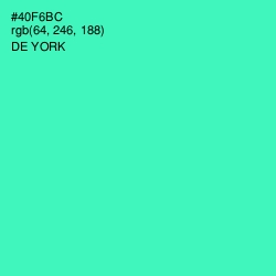 #40F6BC - De York Color Image