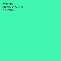 #40F7B1 - De York Color Image