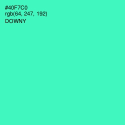 #40F7C0 - Downy Color Image