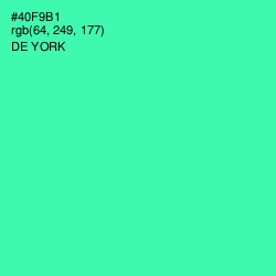#40F9B1 - De York Color Image