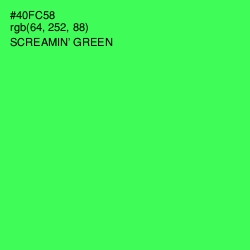 #40FC58 - Screamin' Green Color Image