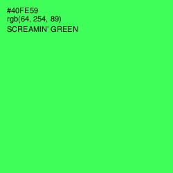 #40FE59 - Screamin' Green Color Image