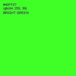 #40FF27 - Bright Green Color Image