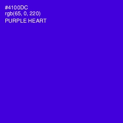 #4100DC - Purple Heart Color Image