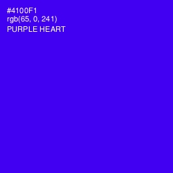 #4100F1 - Purple Heart Color Image