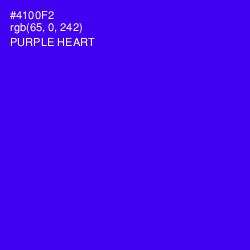 #4100F2 - Purple Heart Color Image