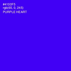 #4100F5 - Purple Heart Color Image