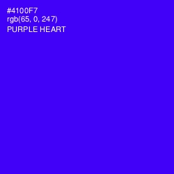 #4100F7 - Purple Heart Color Image