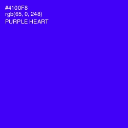 #4100F8 - Purple Heart Color Image