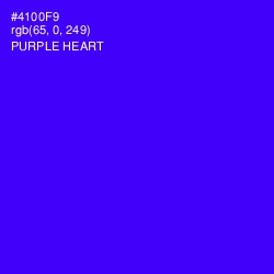 #4100F9 - Purple Heart Color Image